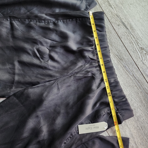NWT sz M Nine Eight ankle slit lightweight pants comfortable pull on - Picture 2 of 7